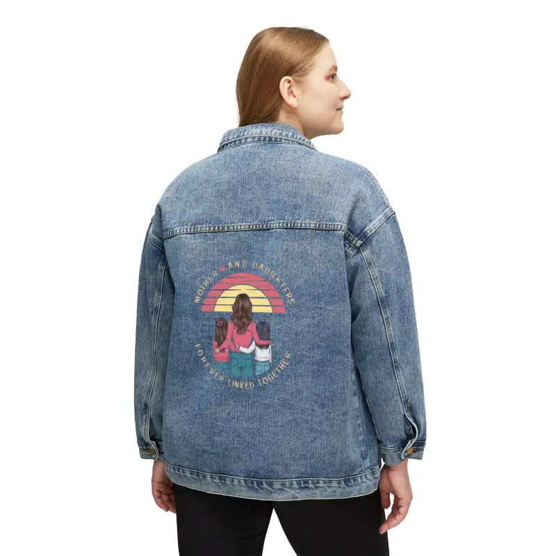 Matching Denim Jacket Duo - Mother Daughter Forever Linked - DipaliZ