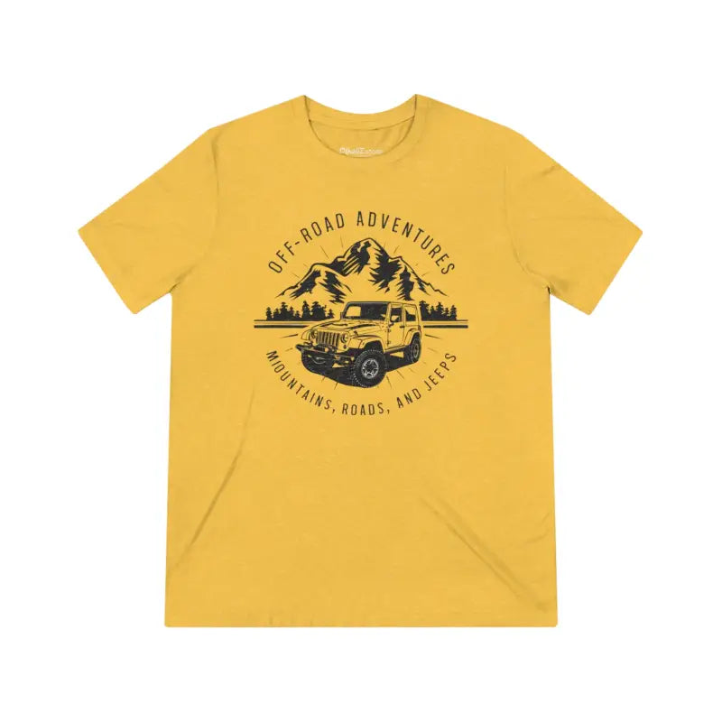 Ultimate Road Adventure Triblend Tee - Rugged Jeeps Design - DipaliZ