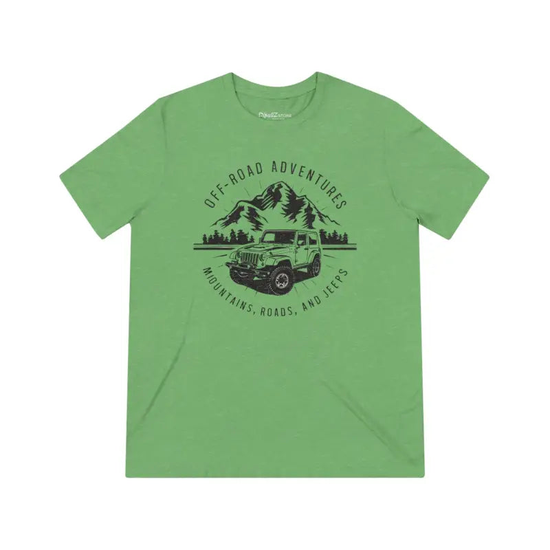 Ultimate Road Adventure Triblend Tee - Rugged Jeeps Design - DipaliZ