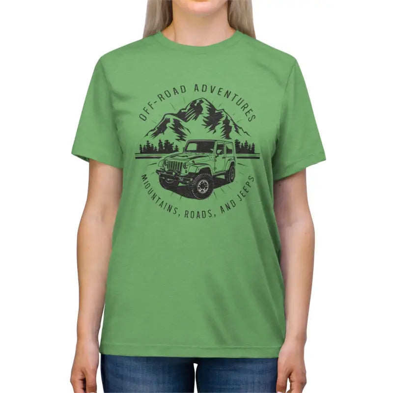 Ultimate Road Adventure Triblend Tee - Rugged Jeeps Design - DipaliZ