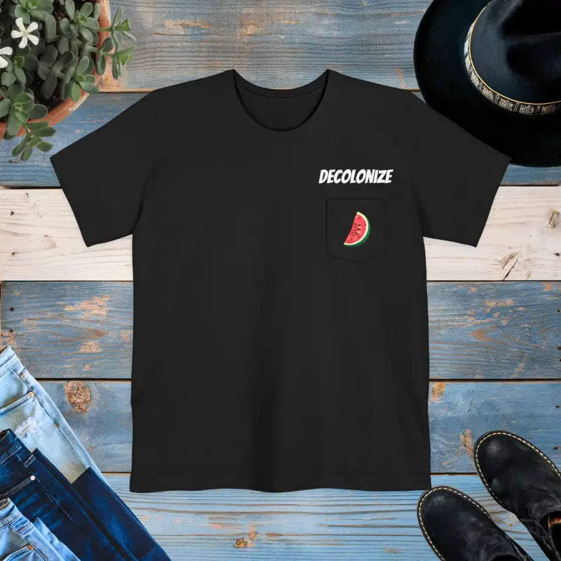 Unisex Pocket Tee - Premium Airlume Cotton Comfort - DipaliZ