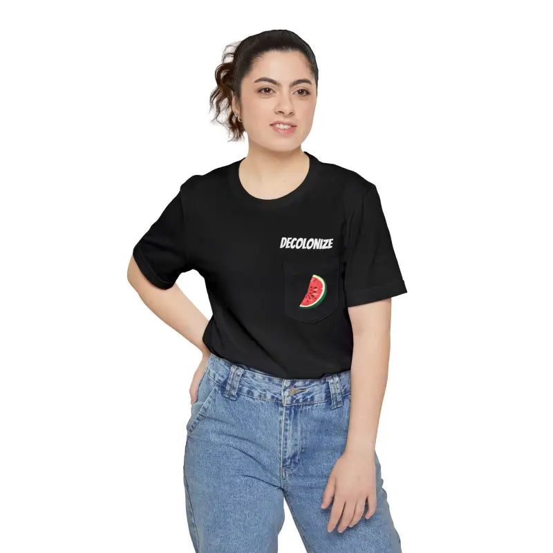 Unisex Pocket Tee - Premium Airlume Cotton Comfort - DipaliZ