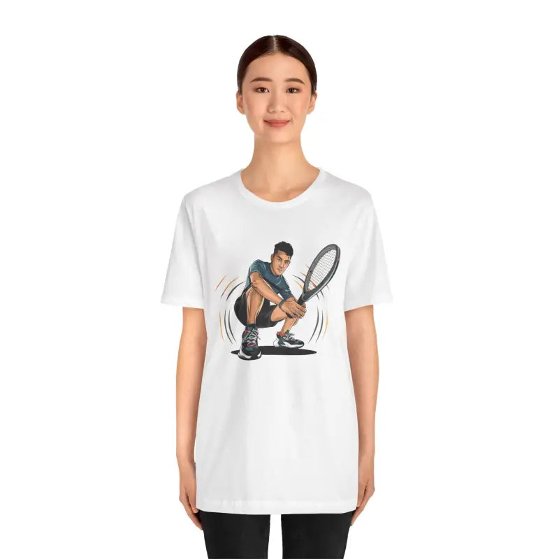 Ultimate Unisex Tennis Tee - Soft Cotton Comfort - DipaliZ