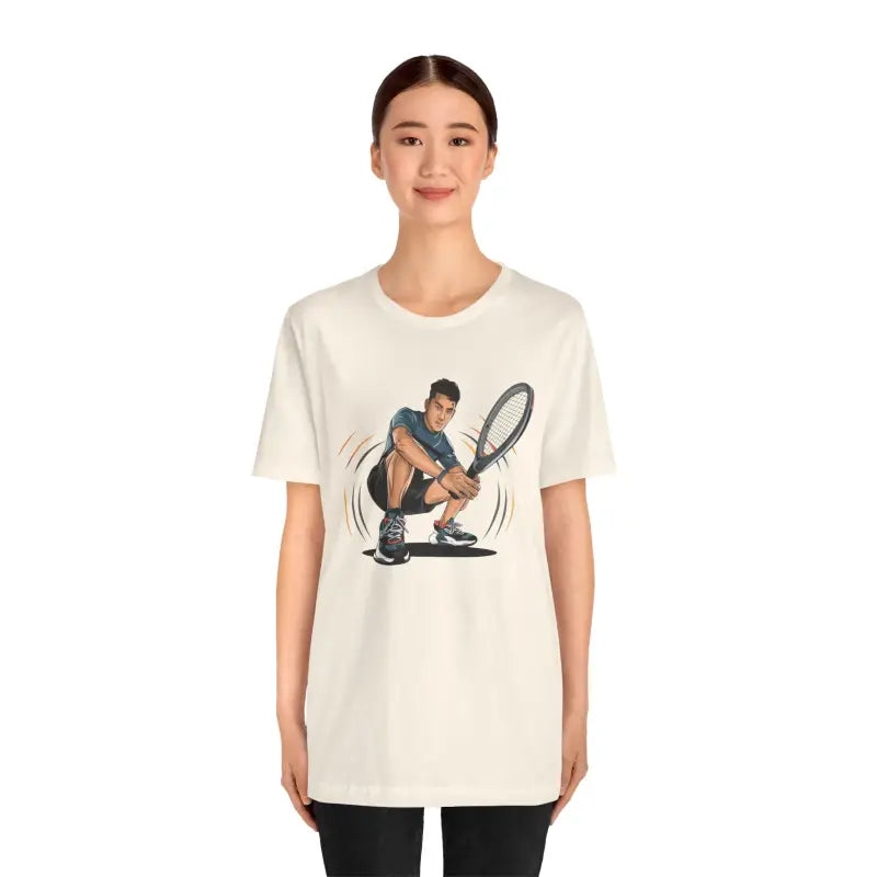 Ultimate Unisex Tennis Tee - Soft Cotton Comfort - DipaliZ