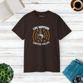 Life Happens Coffee Helps Ultra Cotton Tee - Unisex - DipaliZ