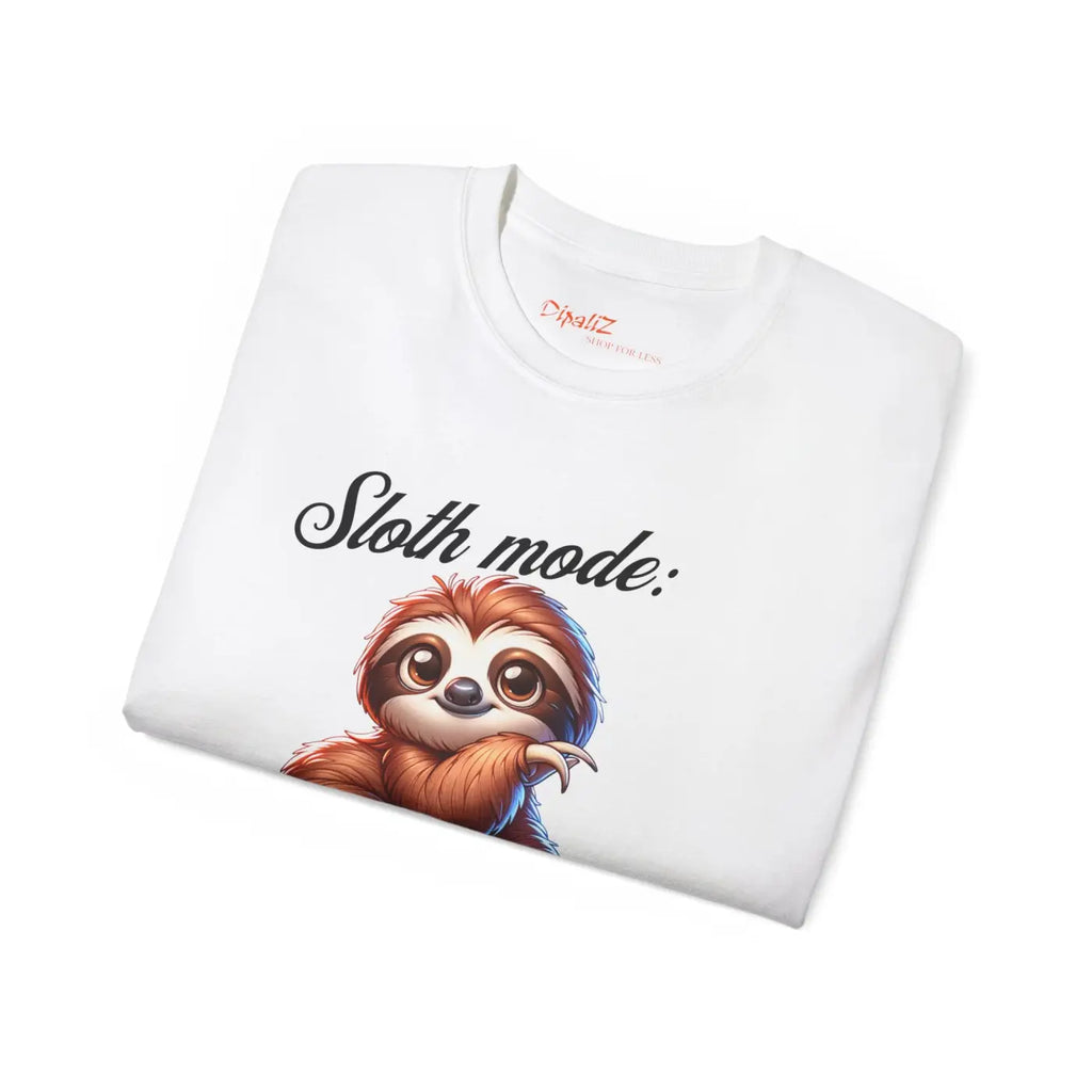 Sloth Mode Engaged Ultra Cotton Tee - Animal Lover Gift - DipaliZ