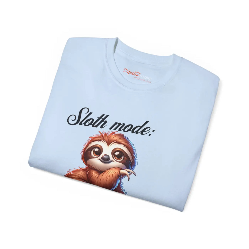 Sloth Mode Engaged Ultra Cotton Tee - Animal Lover Gift - DipaliZ