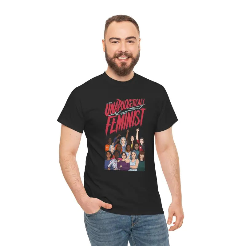 Unapologetically Feminist Cotton T-Shirt - Women's Day Tee - DipaliZ