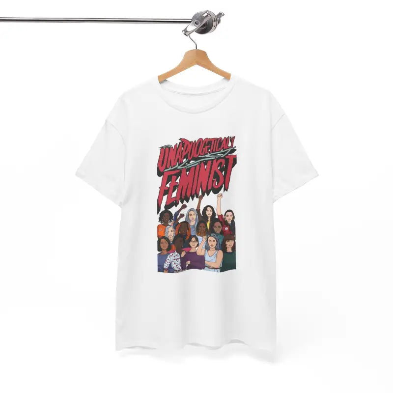 Unapologetically Feminist Cotton T-Shirt - Women's Day Tee - DipaliZ
