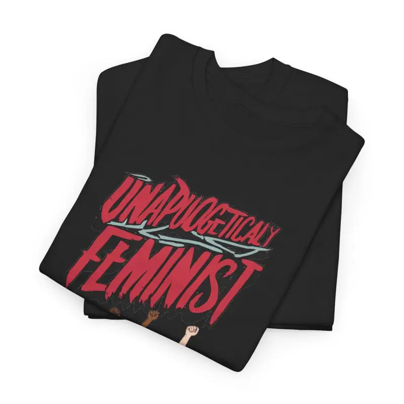 Unapologetically Feminist Cotton T-Shirt - Women's Day Tee - DipaliZ