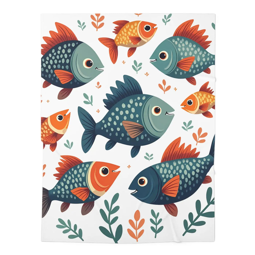 Underwater Baby Swaddle - Colorful Fish Adventure - DipaliZ