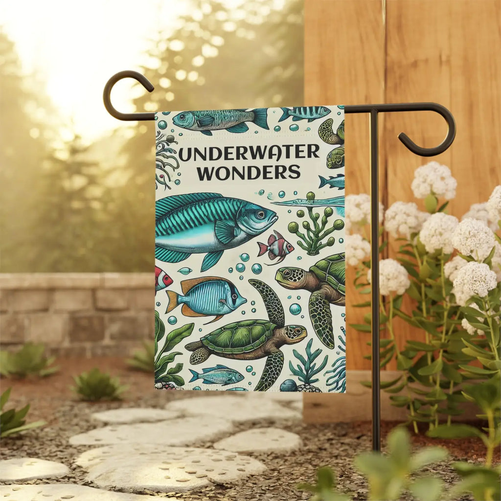 Underwater Wonders Banner - Poly Poplin Canvas Fabric - DipaliZ