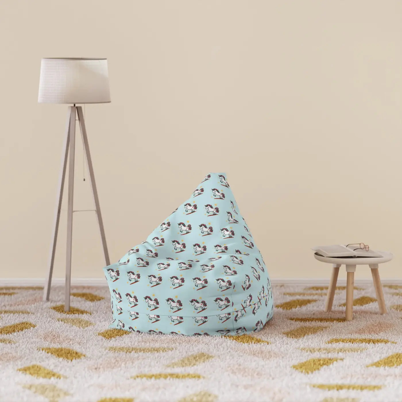Unicorn Bean Bags Cover - Whimsical Fantasy Pattern - DipaliZ