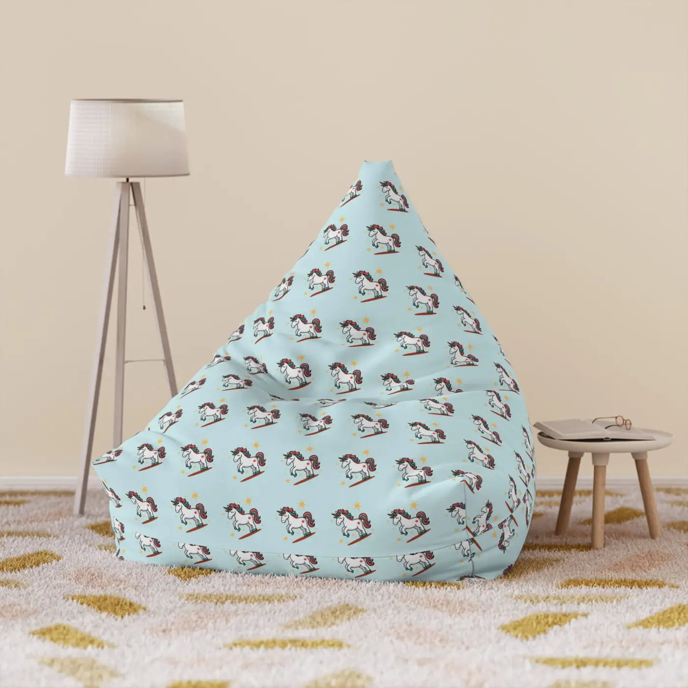 Unicorn Bean Bags Cover - Whimsical Fantasy Pattern - DipaliZ