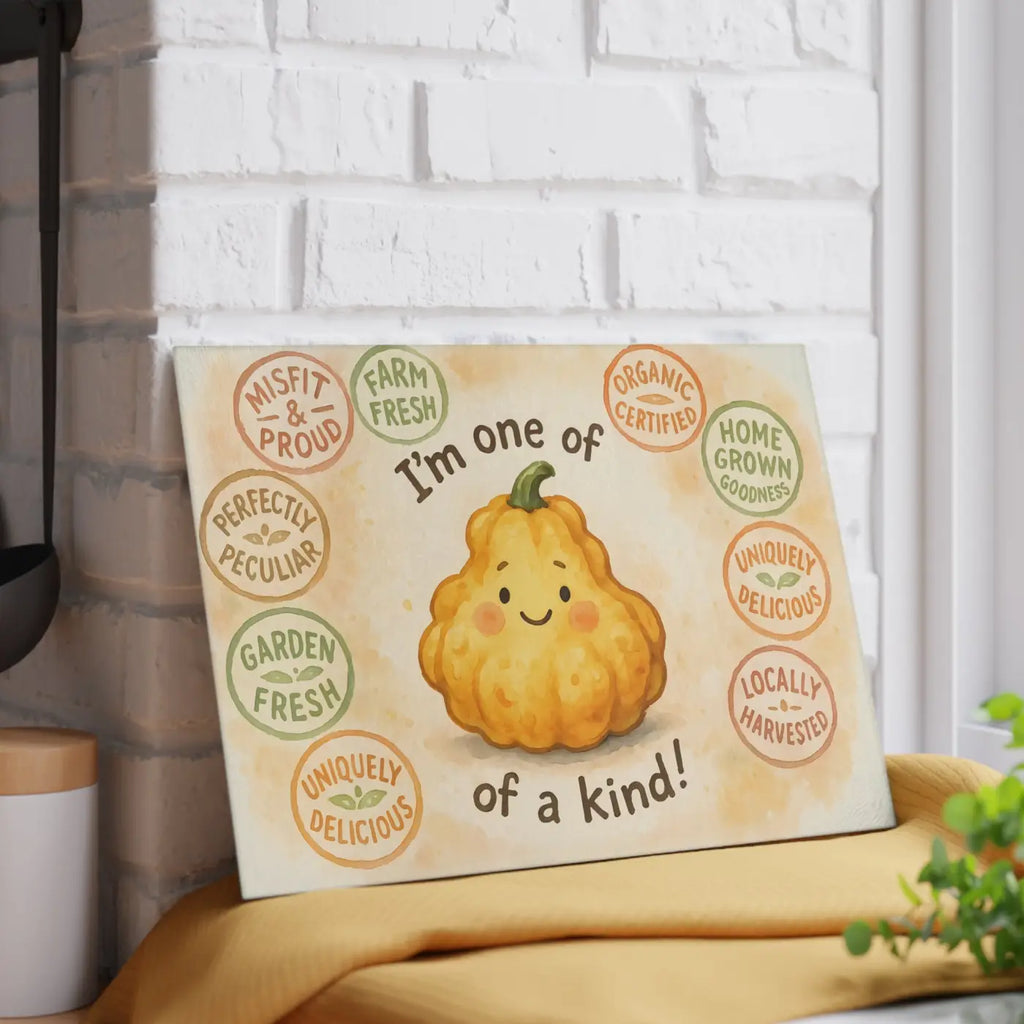 Pumpkin Fall Vibes Glass Cutting Board - Tempered Glass - DipaliZ