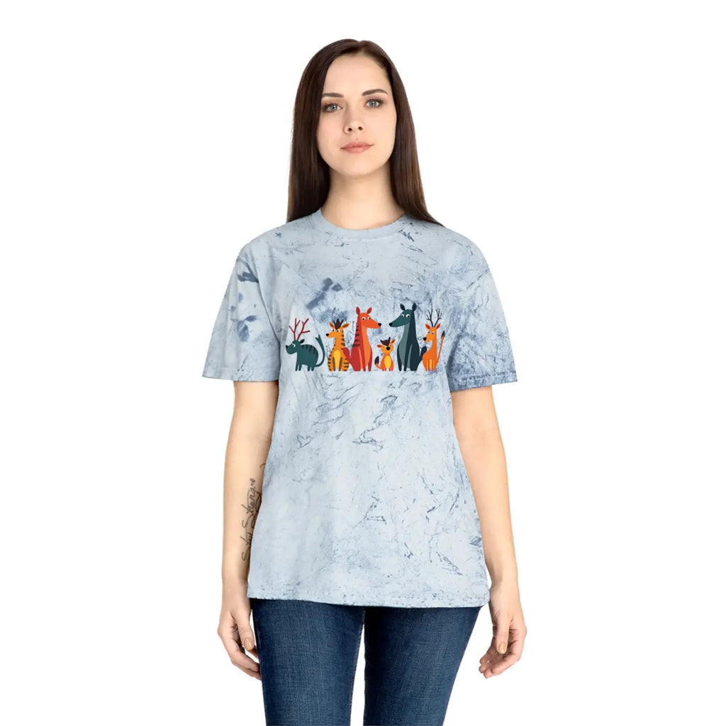 Unisex Color Blast Tee - Eco-Friendly Summer Style - DipaliZ