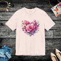 Heart Tee Jersey Short Sleeve - Floral Comfort Style - DipaliZ
