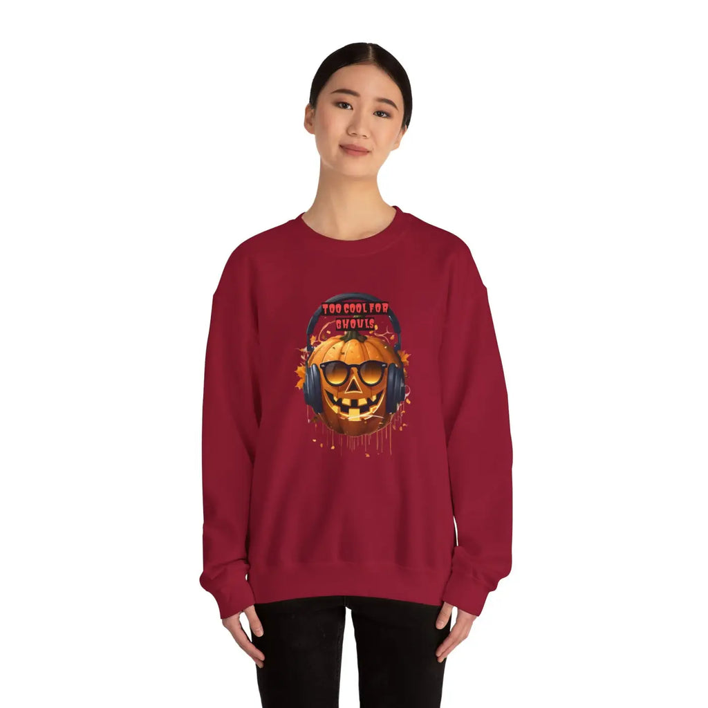 Too Cool For Ghouls Unisex Heavy Blend Crewneck Sweatshirt - DipaliZ
