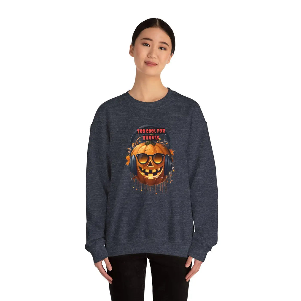 Too Cool For Ghouls Unisex Heavy Blend Crewneck Sweatshirt - DipaliZ