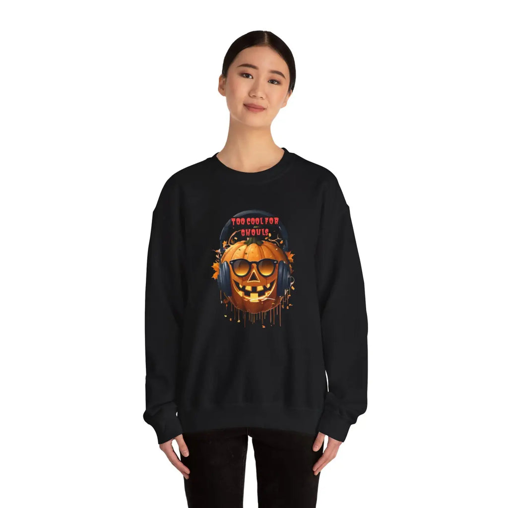 Too Cool For Ghouls Unisex Heavy Blend Crewneck Sweatshirt - DipaliZ