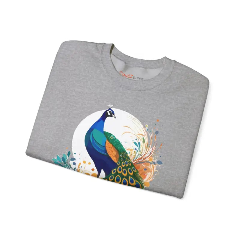 Unisex Heavy Blend Crewneck - Peacock Flair Design - DipaliZ