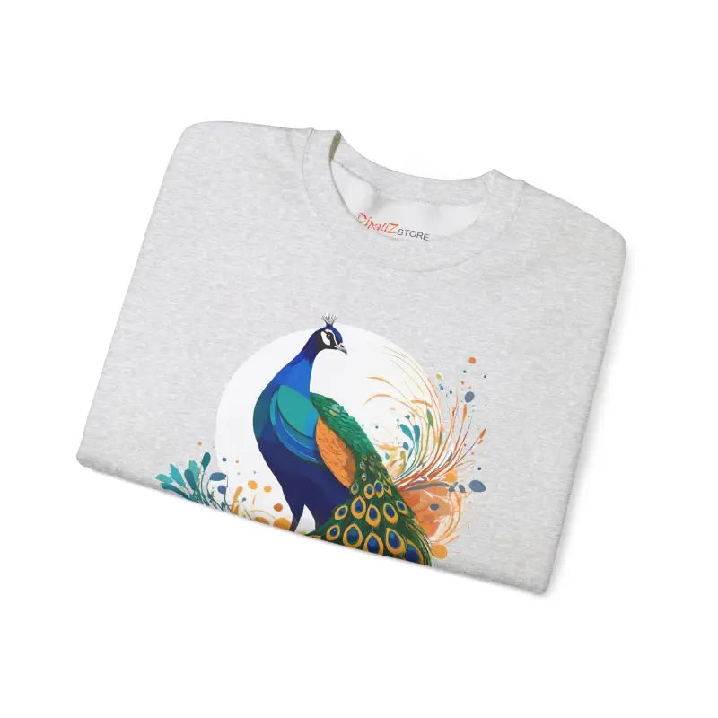 Unisex Heavy Blend Crewneck - Peacock Flair Design - DipaliZ