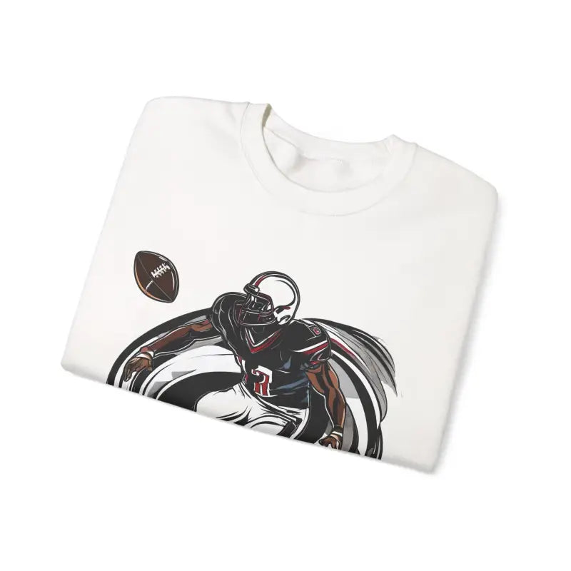 Unisex Heavy Crewneck Sweatshirt - Man Playing American Football - DipaliZ