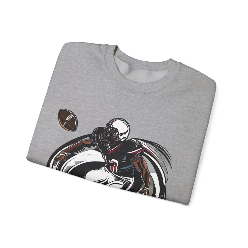 Unisex Heavy Crewneck Sweatshirt - Man Playing American Football - DipaliZ