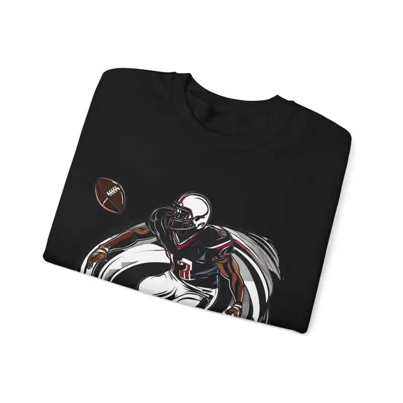 Unisex Heavy Crewneck Sweatshirt - Man Playing American Football - DipaliZ