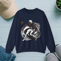 Unisex Heavy Crewneck Sweatshirt - Man Playing American Football - DipaliZ