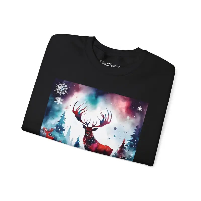Rudolf Reindeer Christmas Crewneck Sweatshirt - Unisex Heavy - DipaliZ