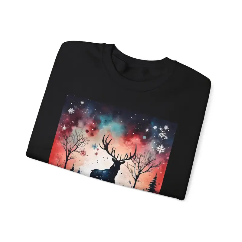 Rudolf Reindeer Christmas Crewneck Sweatshirt - Unisex Heavy - DipaliZ