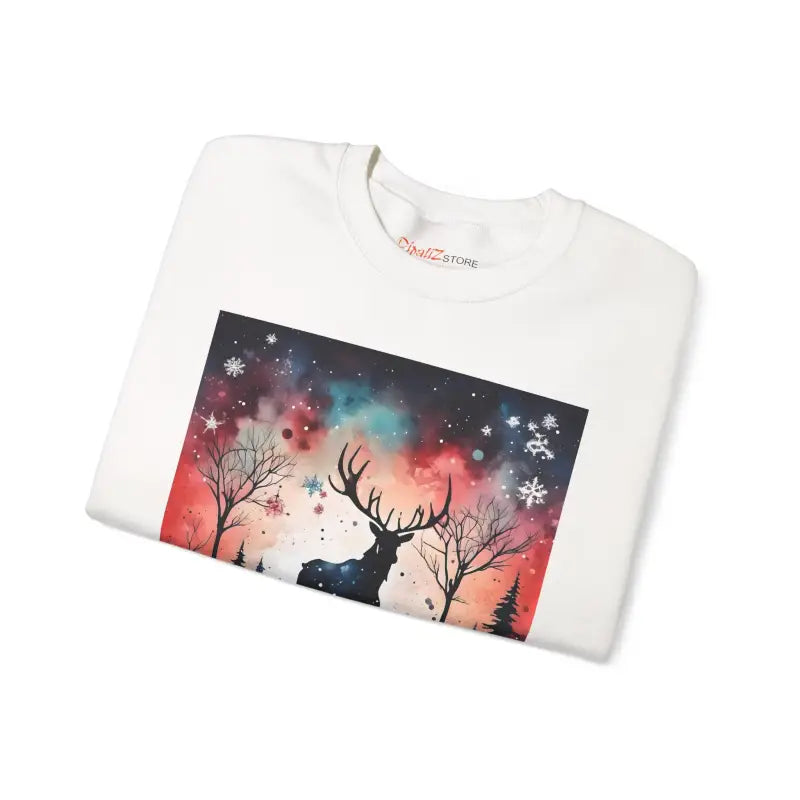 Rudolf Reindeer Christmas Crewneck Sweatshirt - Unisex Heavy - DipaliZ