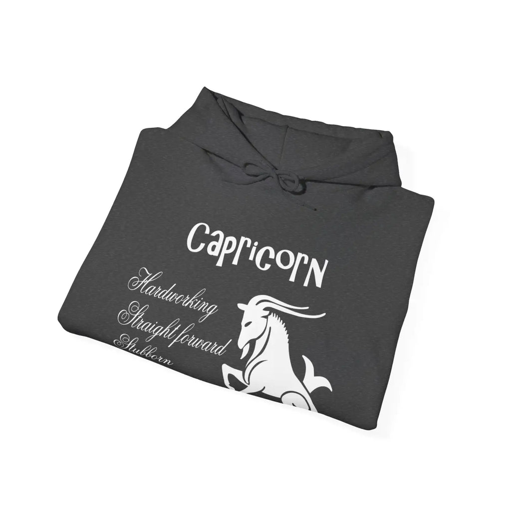 Capricorn Zodiac Sign Hooded Sweatshirt - Unisex Heavy Blend - DipaliZ