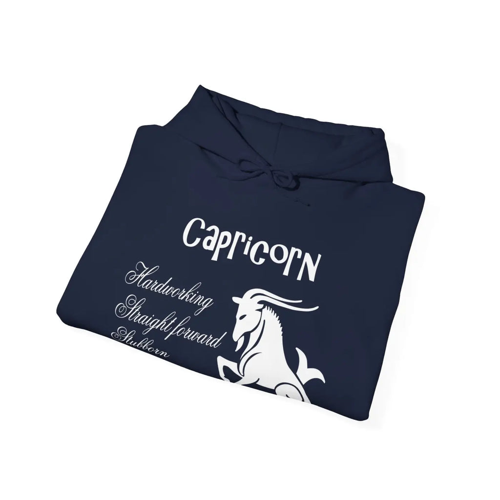 Capricorn Zodiac Sign Hooded Sweatshirt - Unisex Heavy Blend - DipaliZ
