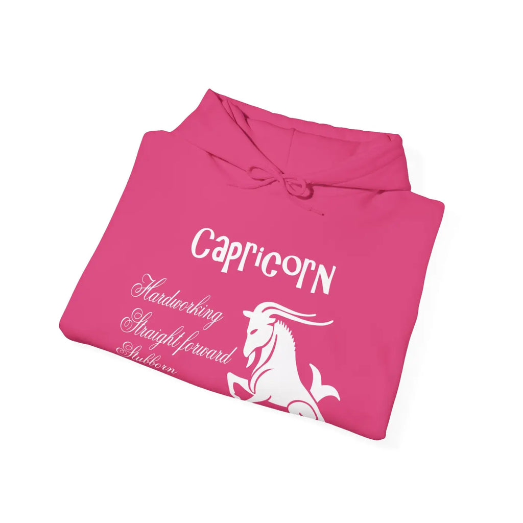 Capricorn Zodiac Sign Hooded Sweatshirt - Unisex Heavy Blend - DipaliZ