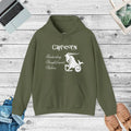 Capricorn Zodiac Sign Hooded Sweatshirt - Unisex Heavy Blend - DipaliZ