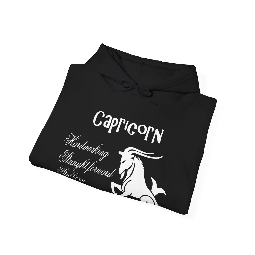 Capricorn Zodiac Sign Hooded Sweatshirt - Unisex Heavy Blend - DipaliZ