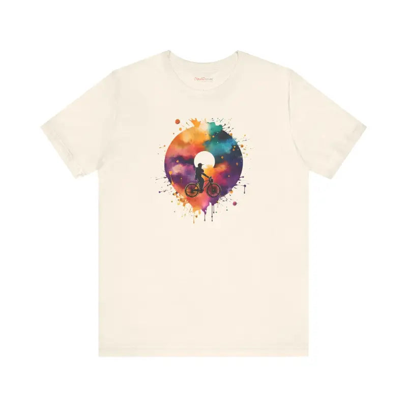 Unisex Jersey Short Sleeve Tee - Bike Rider Soft Cotton - DipaliZ