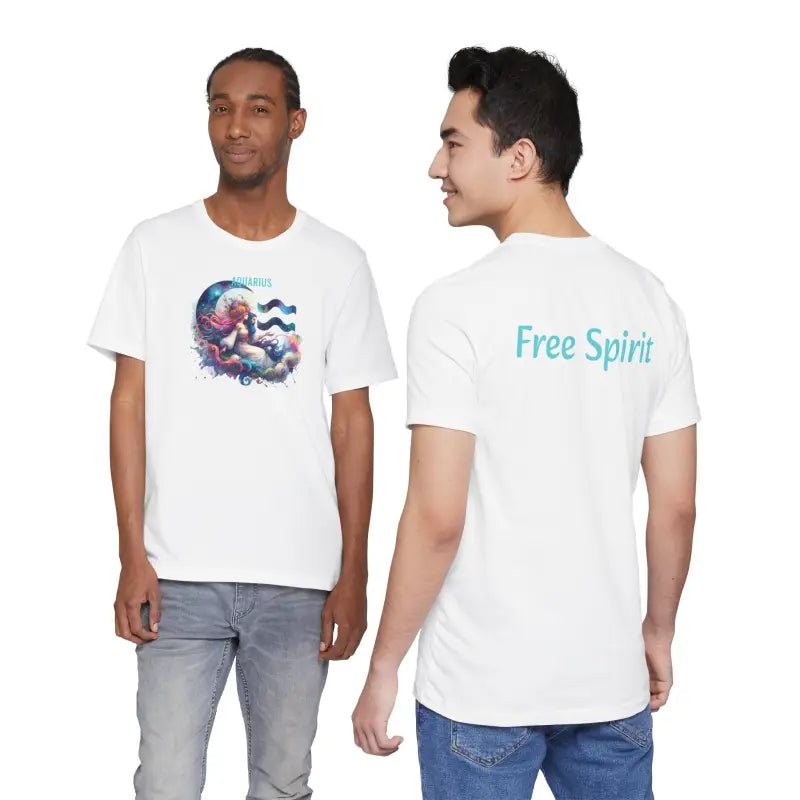 Aquarius Zodiac Short Sleeve Tee - Unisex Cotton - DipaliZ