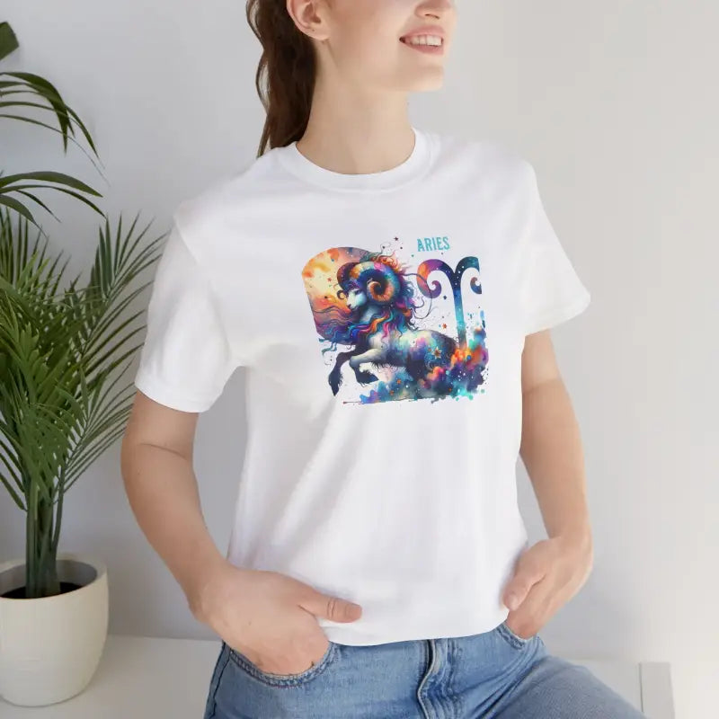 Aries Zodiac Tee - Unisex Jersey Short Sleeve - DipaliZ