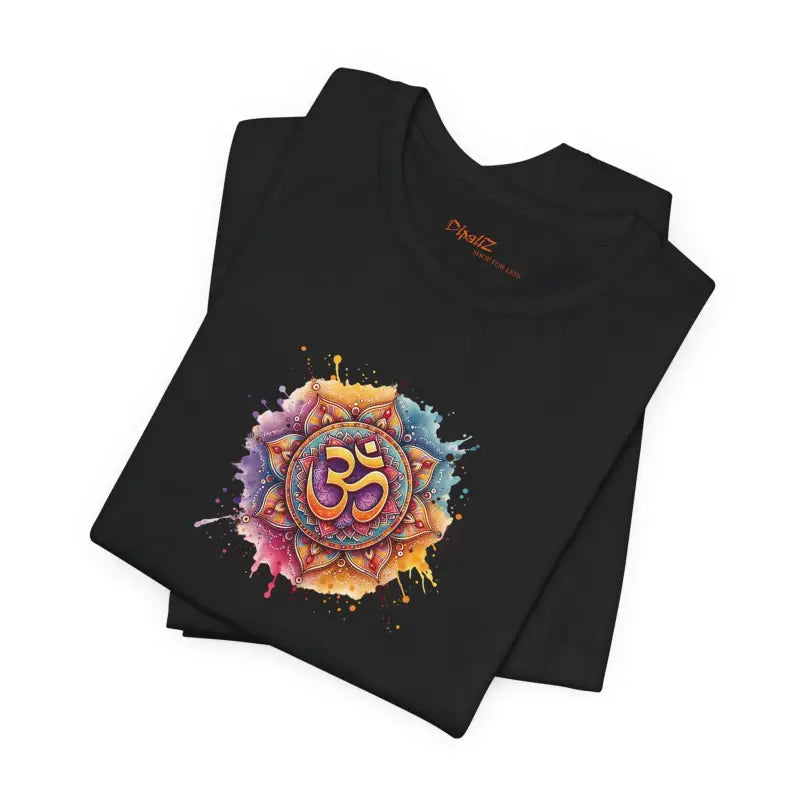 Aum T-Shirt Short Sleeve Tee - Unisex Cotton Blend - DipaliZ