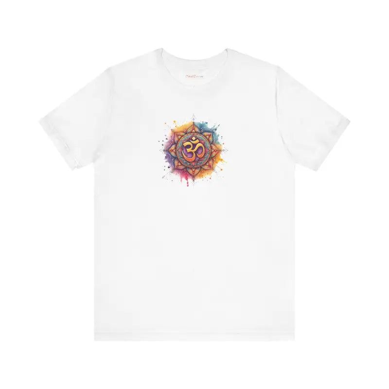 Aum T-Shirt Short Sleeve Tee - Unisex Cotton Blend - DipaliZ