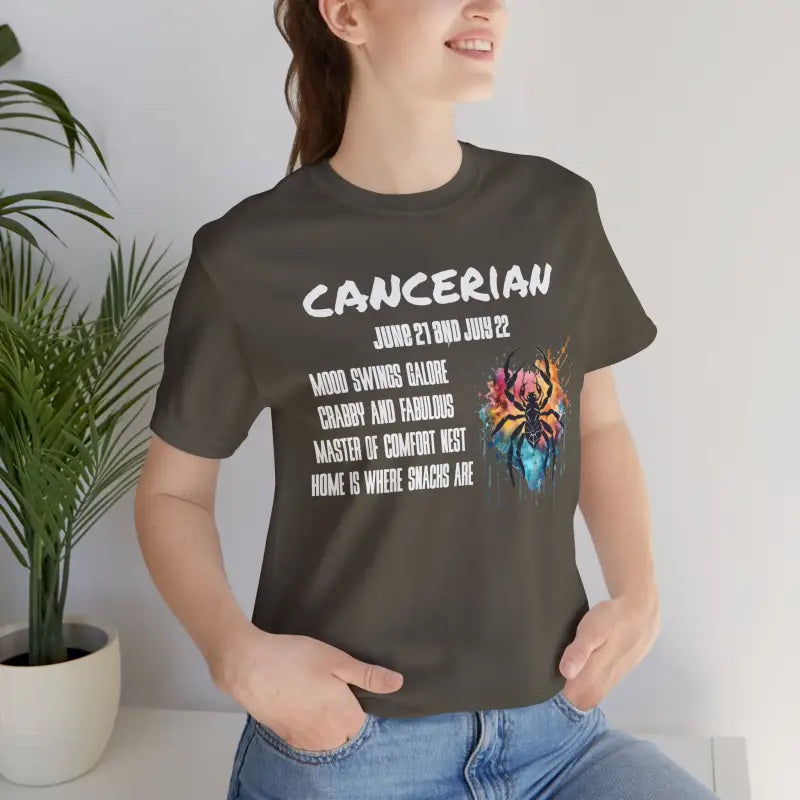 Cancer Zodiac Tee - Unisex Jersey Short Sleeve - DipaliZ