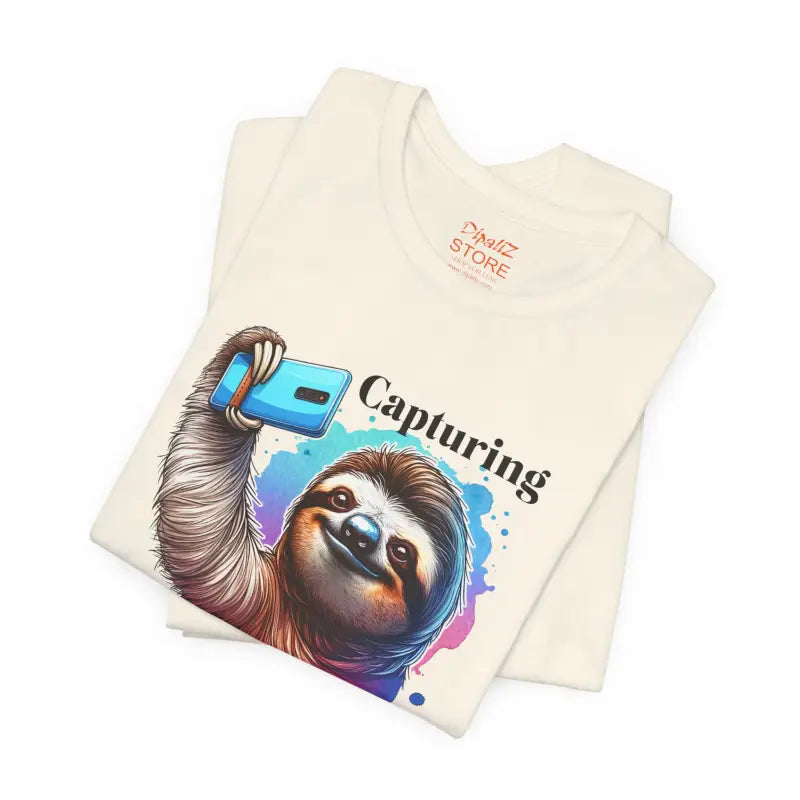 Sloth Selfie Tee - Unisex Cotton Short Sleeve - DipaliZ