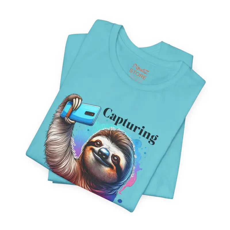 Sloth Selfie Tee - Unisex Cotton Short Sleeve - DipaliZ