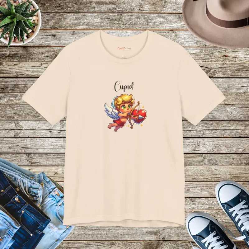 Cupid's Arrow Jersey Short Sleeve Tee - Valentine Day's - DipaliZ