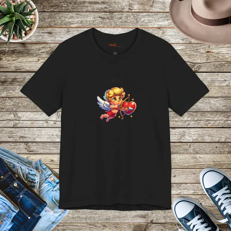 Cupid's Arrow Jersey Short Sleeve Tee - Valentine Day's - DipaliZ