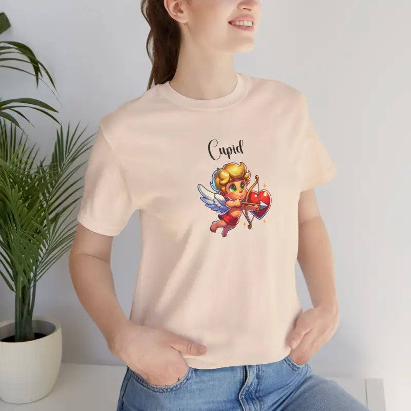 Cupid's Arrow Jersey Short Sleeve Tee - Valentine Day's - DipaliZ