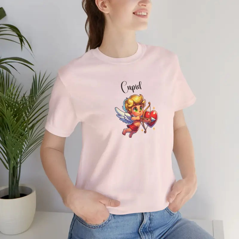 Cupid's Arrow Jersey Short Sleeve Tee - Valentine Day's - DipaliZ